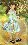 Pierre Renoir Girl with a Hoop oil on canvas
